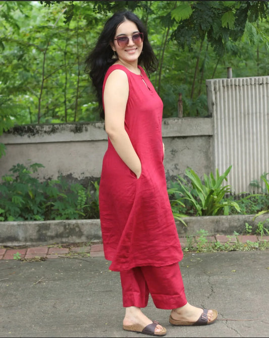 Cotton Kurta &  Pant Set
